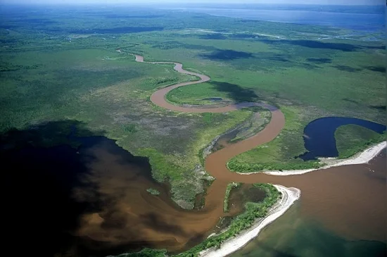 The Bad River and Lake Superior After a Rainfall