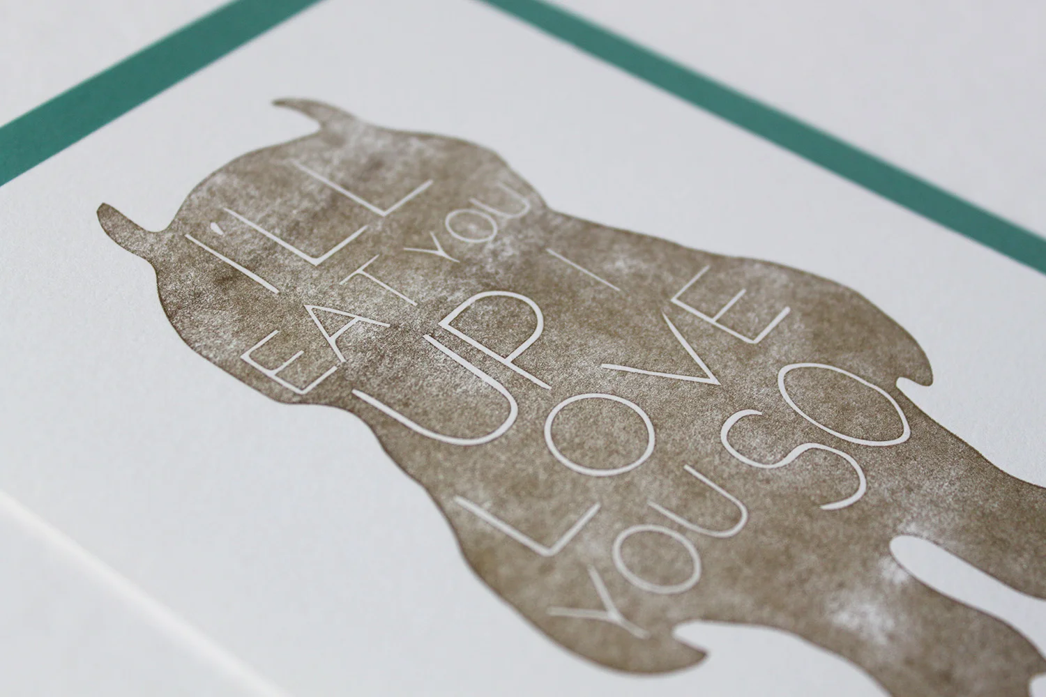 Letterpress, Wild Things Print, 5x7