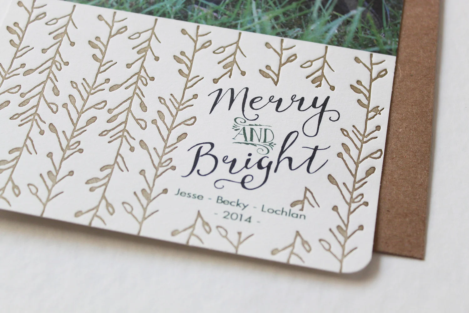 Letterpress Christmas Card