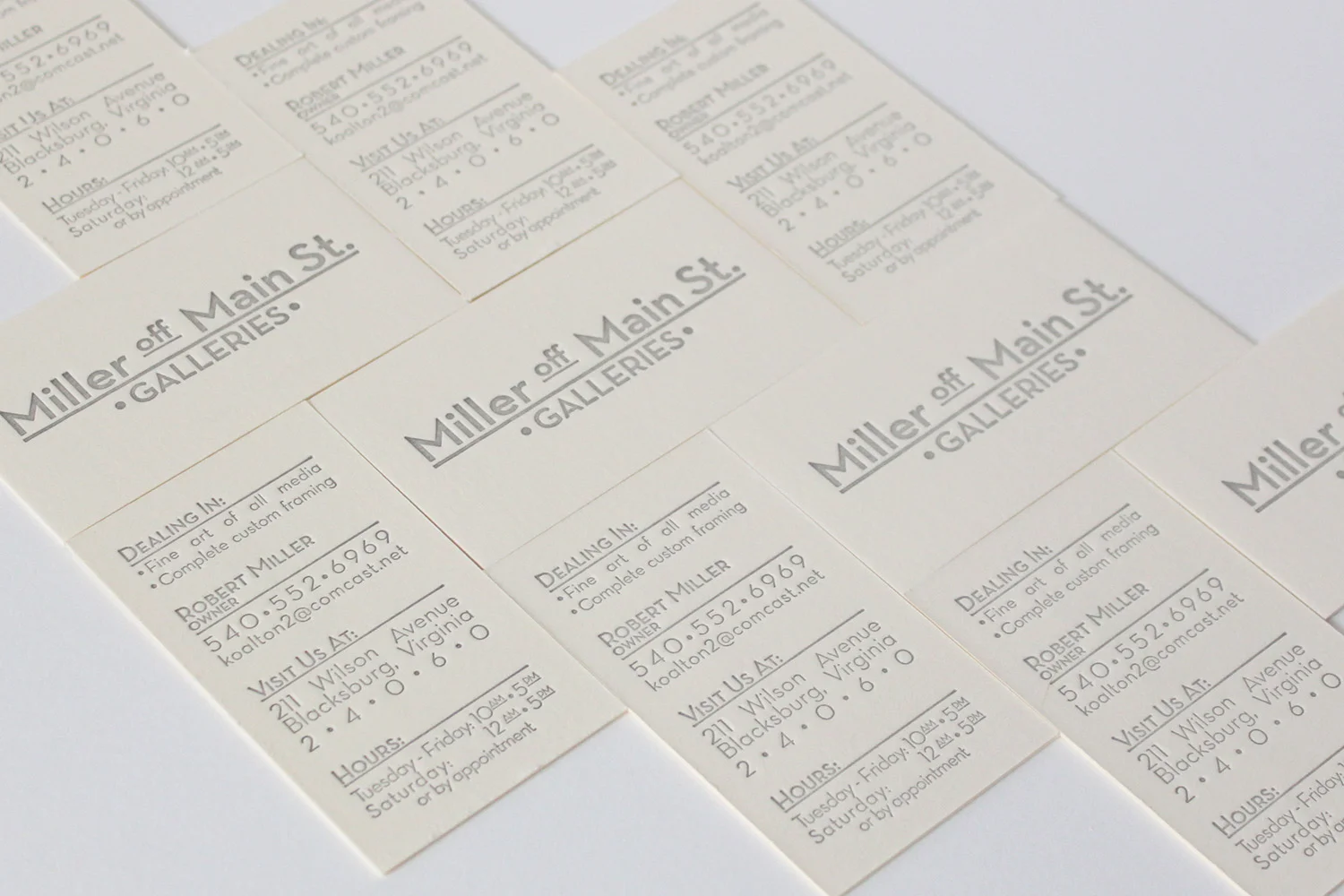 Letterpress Business Cards