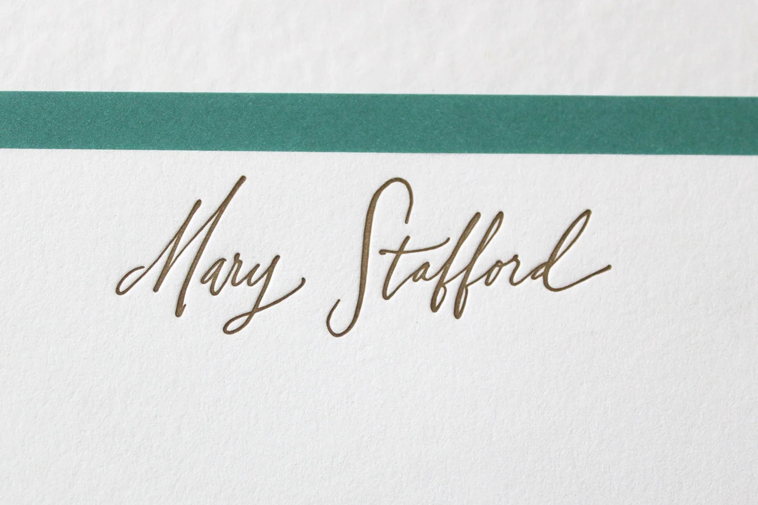 Letterpress Custom Stationery