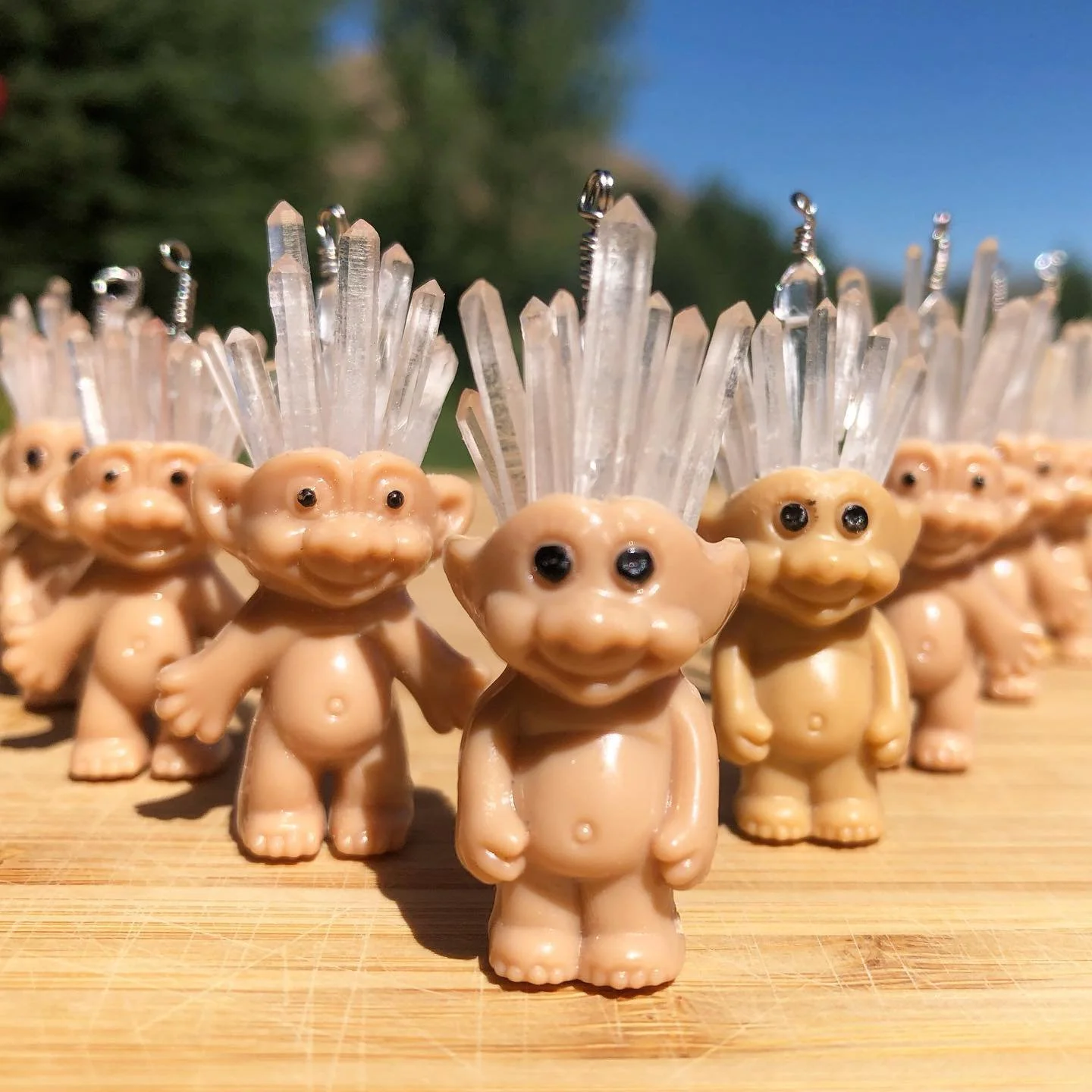 BIG NEWS! New troll earrings in stock! Also, now introducing trolls earrings with rainbow clasps. Be the troll you want to see in the world! 
#crystals #crystallbeth #trolls #crystaljewelry