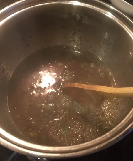 Jerk Rum Mint Sauce is done!