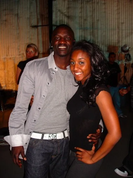 Saleemah E. Knight and Akon on set for Tami Chynn's _Frozen_ Music Video.jpg
