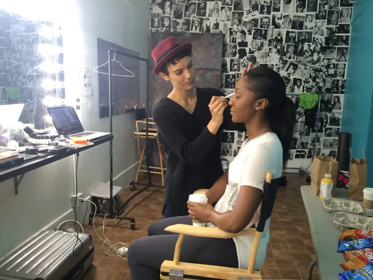 Lenovo Brand Yoga Tablet 2 Pro Tutorial Shoot- Saleemah and makeup artist Veronica Chanel
