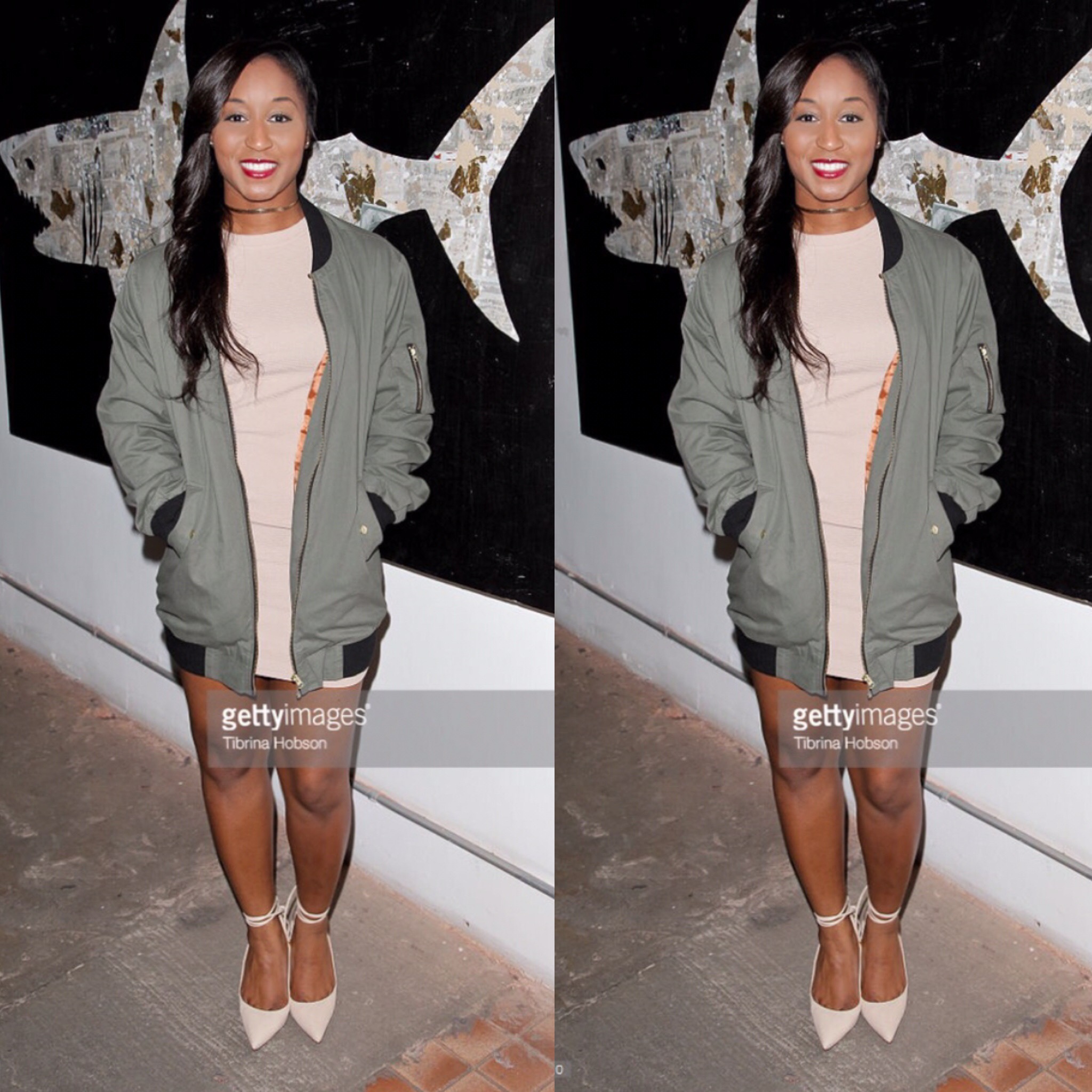 Saleemah E. Knight at Bryden Lando's "Happiness is to Expensive" Art Exhibit