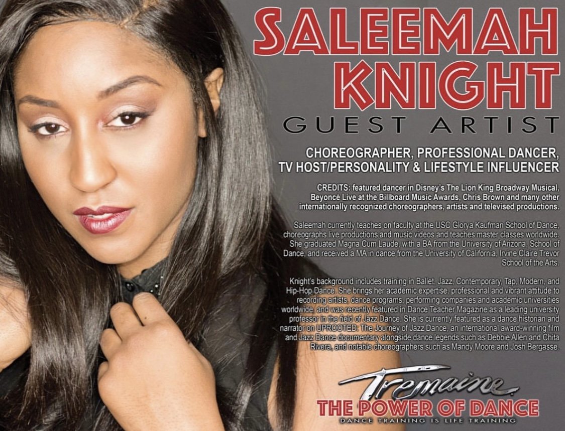 Tremaine Dance Convention- Guest Contemporary Jazz Master Class with Saleemah E. Knight