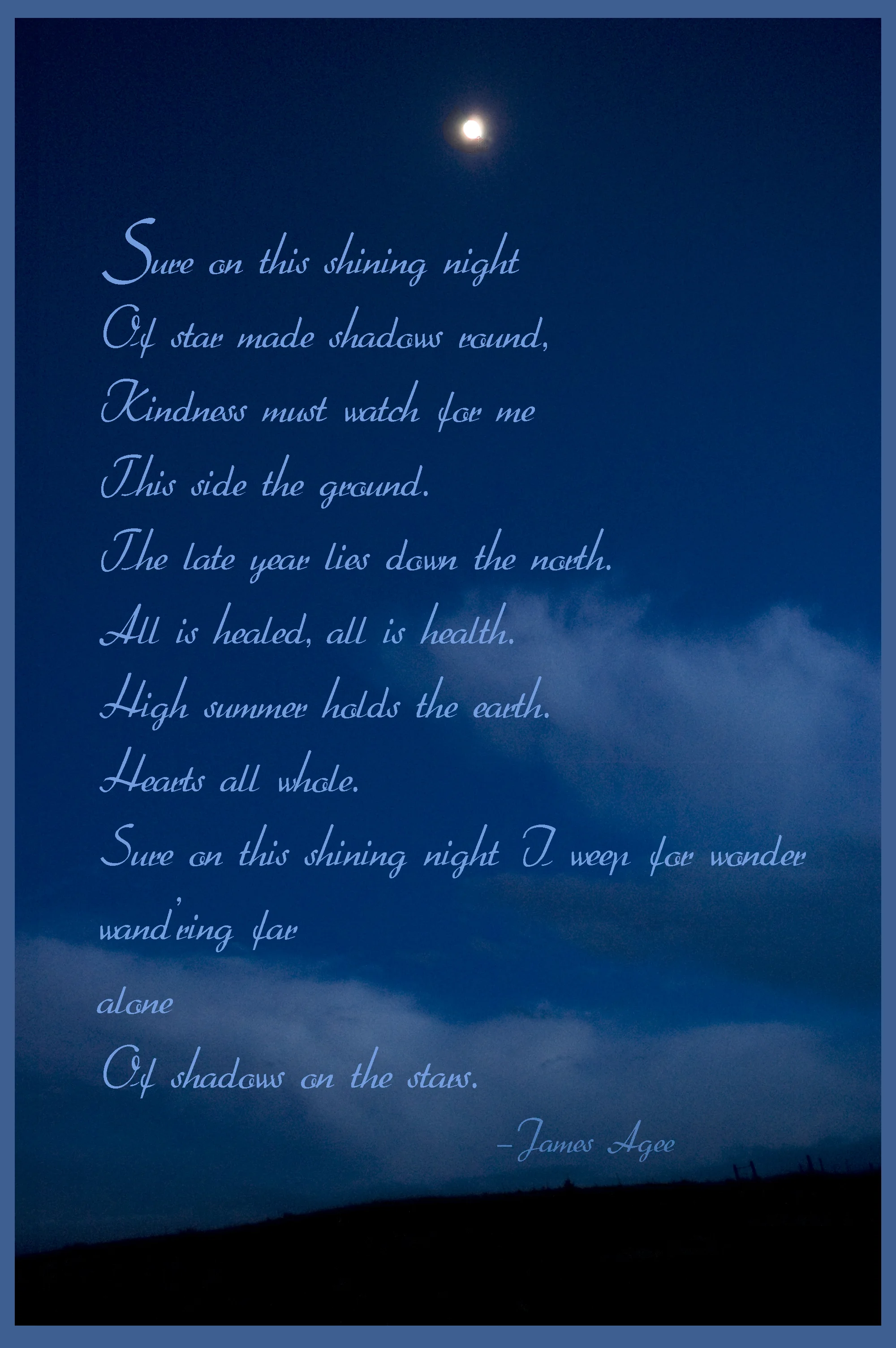 Sure On This Shining Night