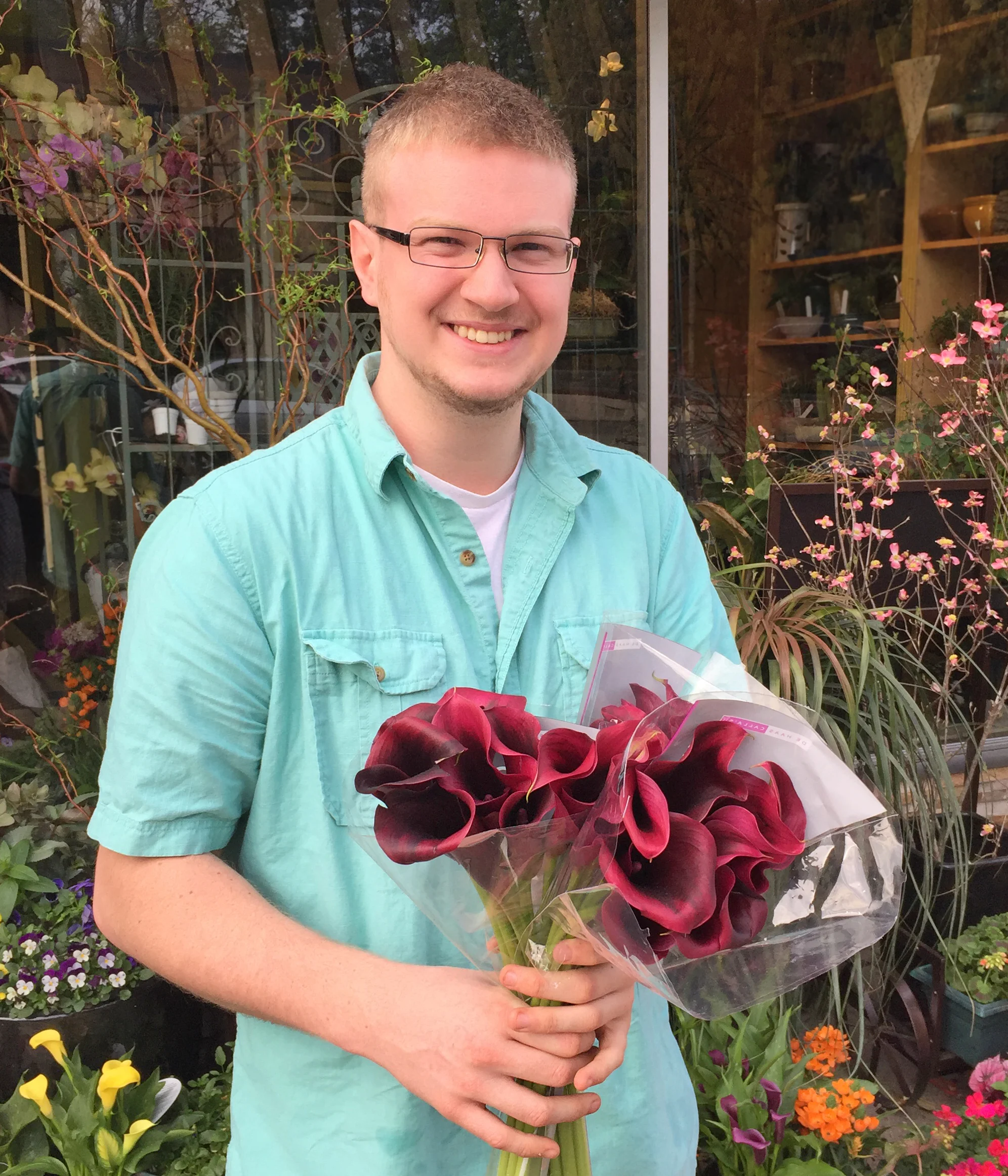 MASON Keith's son Mason grew up at Long Stems, and is now one of our most talented designers - you can see many of his awesome designs in our online store . Outside of work, you can often finding him acing the latest video game or working on writing his first fictional fantasy novel. 