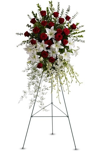 lily and rose tribute spray.jpg