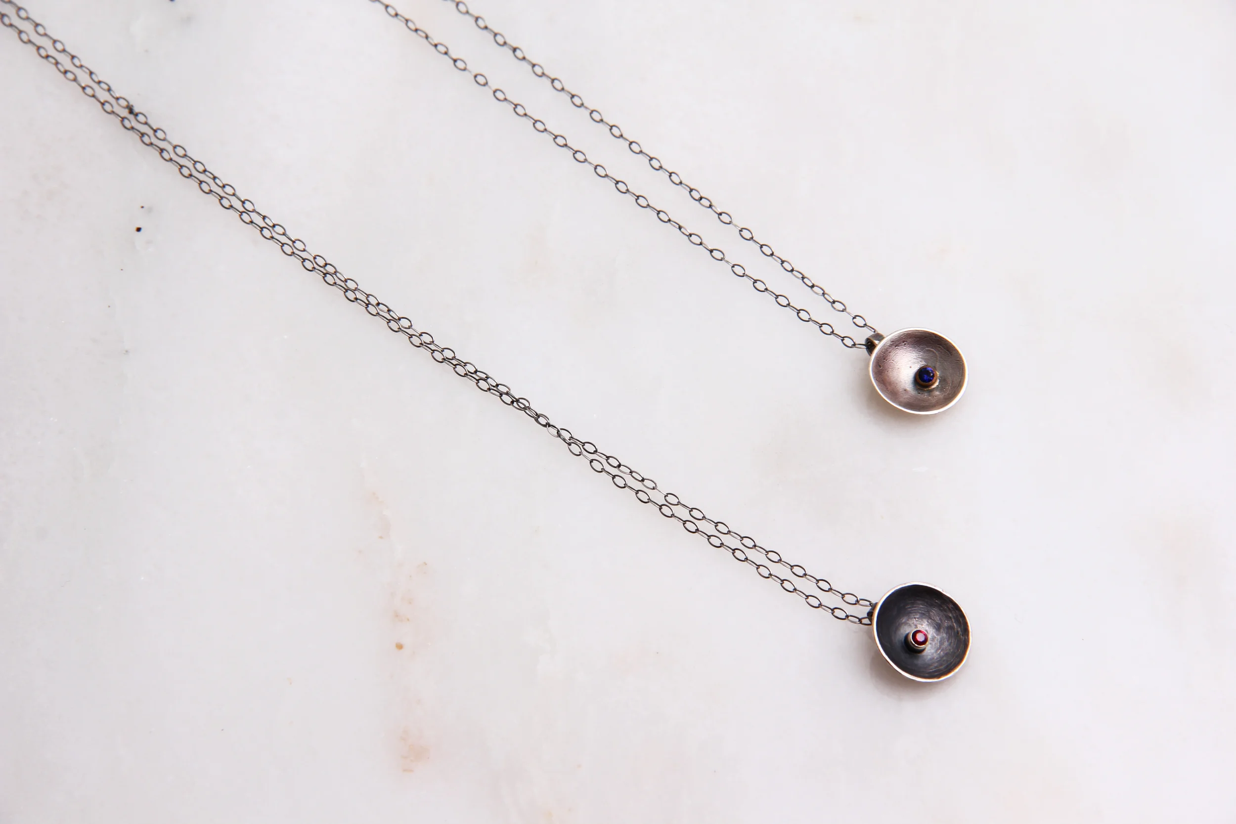 Simple circle pendent - small circles 