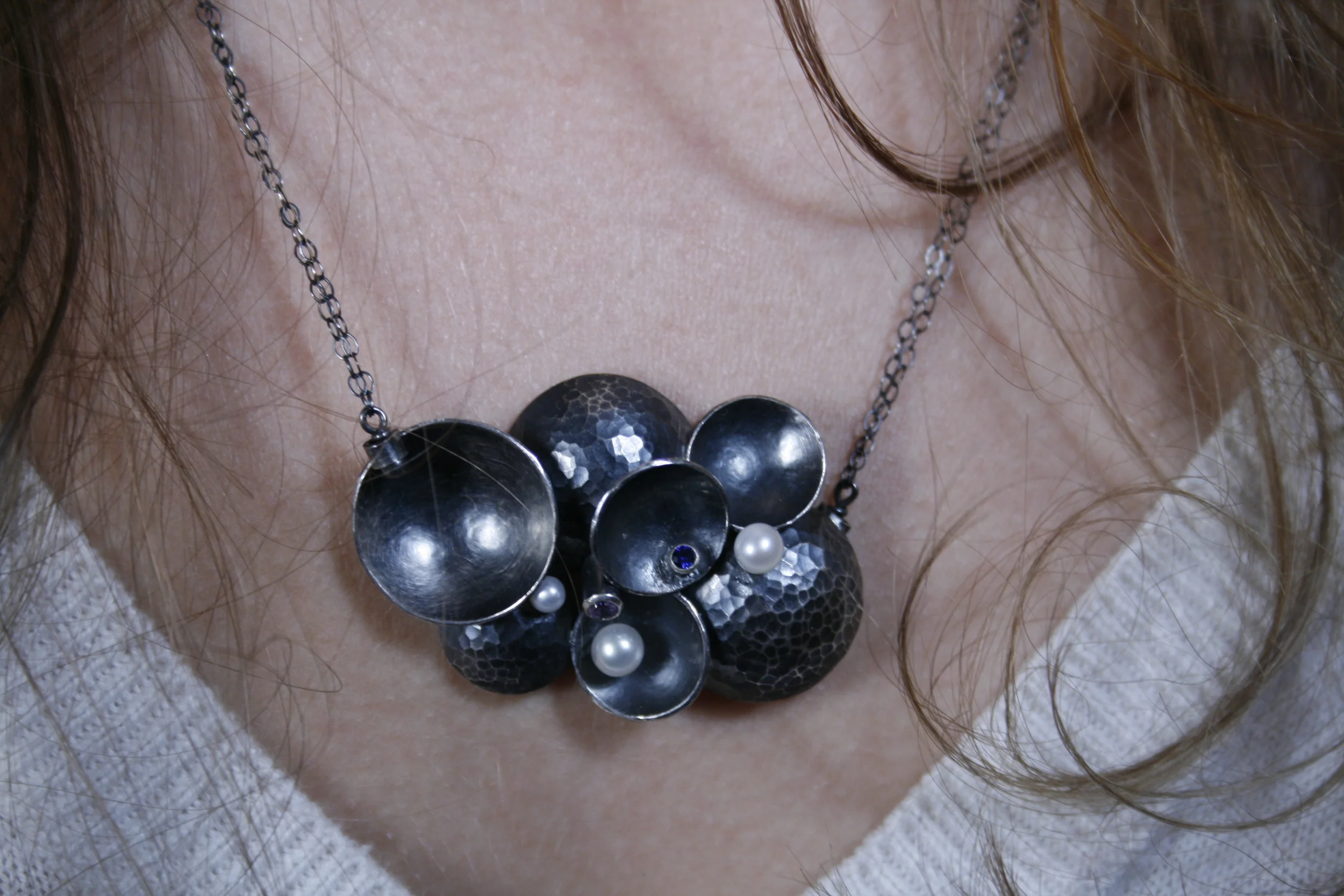 Complex circle - large pendent 