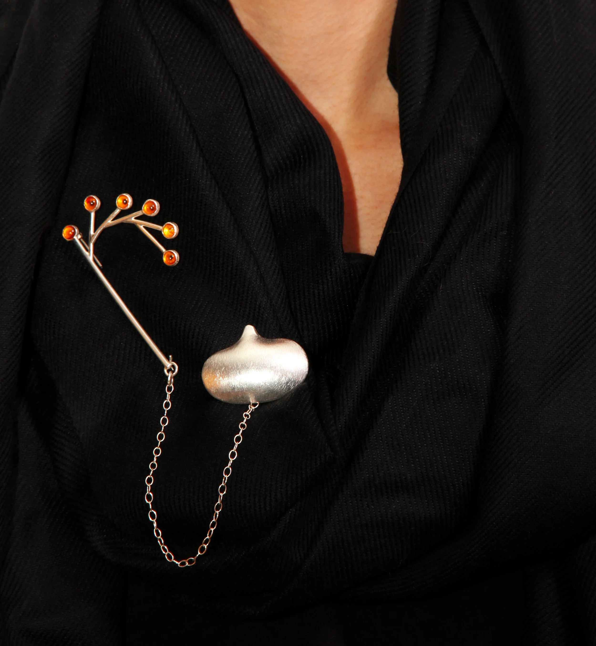 Plant morphology - brooch one, on body 