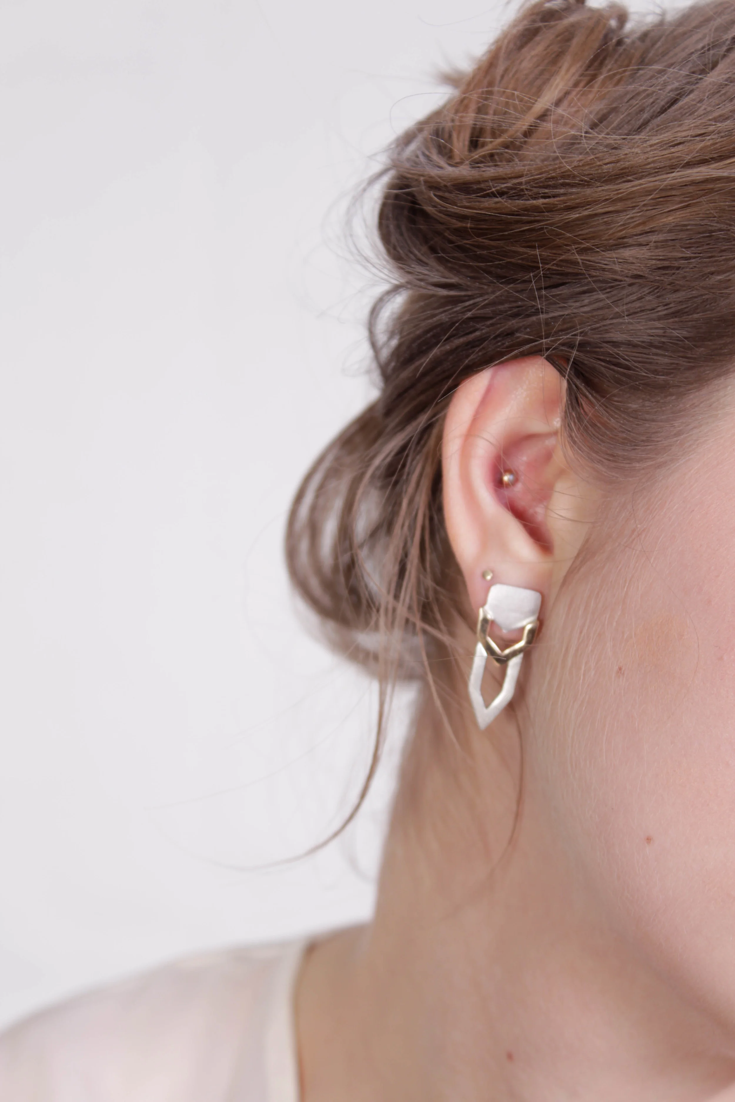 Triple point earrings 