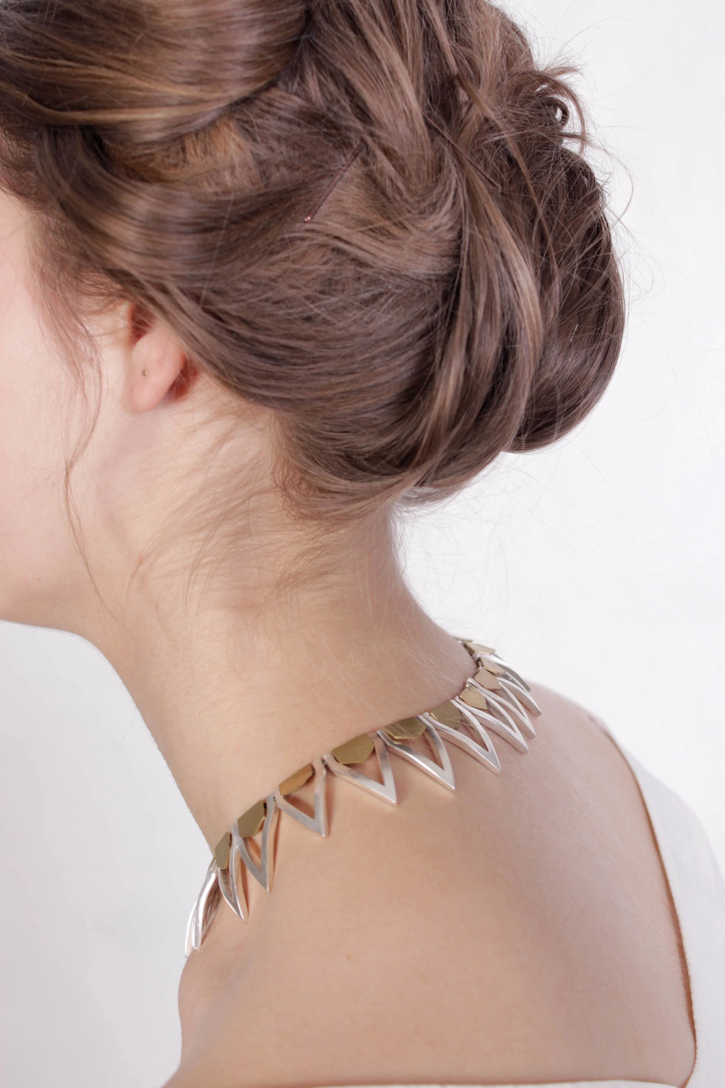 Silver and Brass collar
