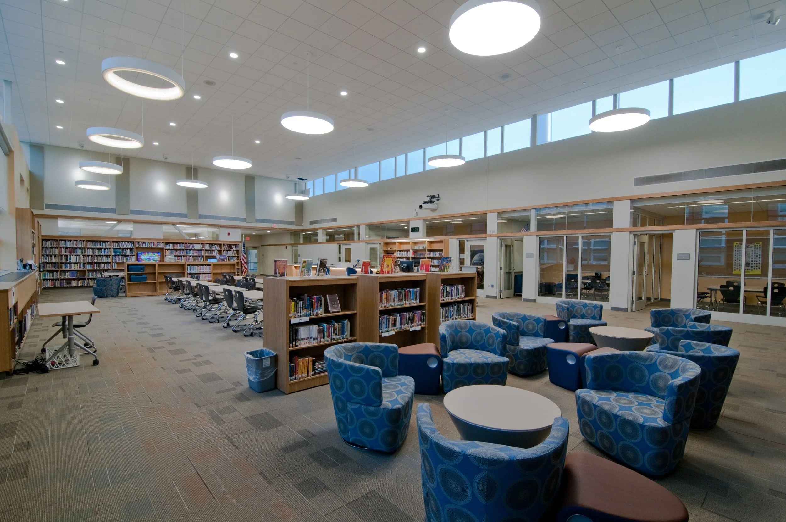 INTERIOR OF NEW J. HENRY HIGGINS MIDDLE SCHOOL