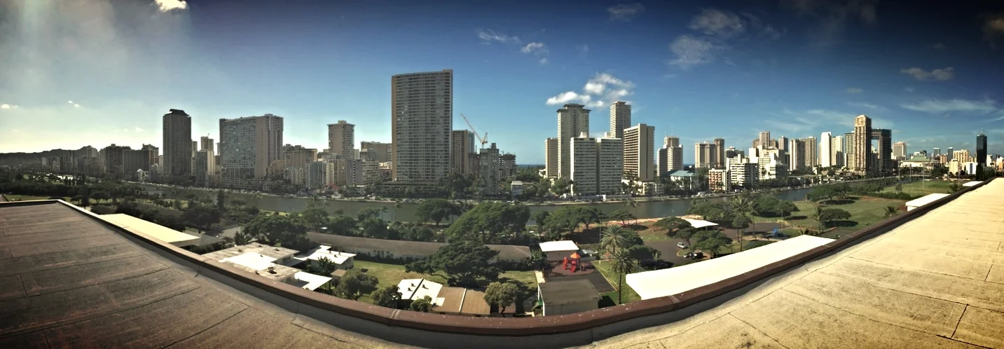 Roof Tops: Waikiki, Honolulu, Oahu, Hawaii