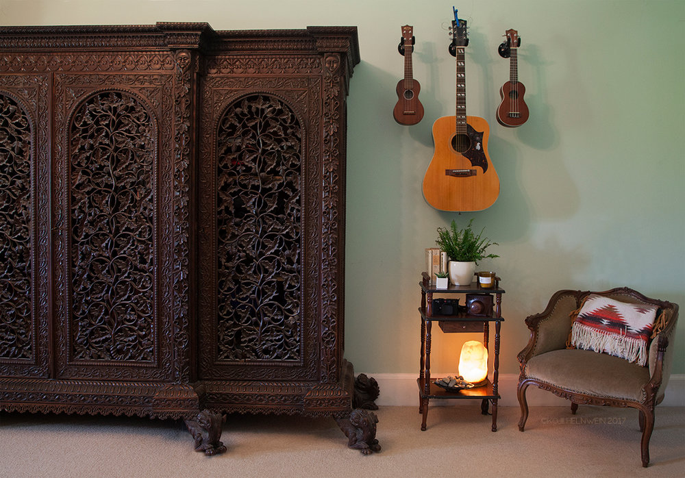 Handcarved closet in Master Bedroom