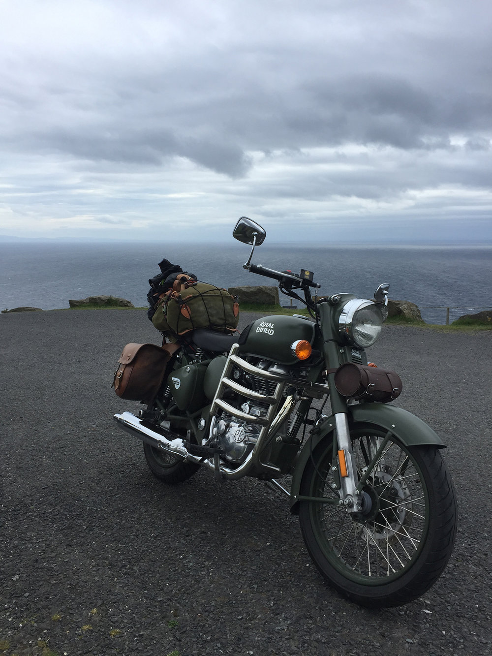 Royal Enfield at Slieve League