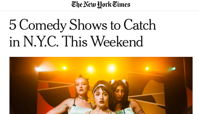 Pretty cool, right? We were in one of these 5 comedy shows…
