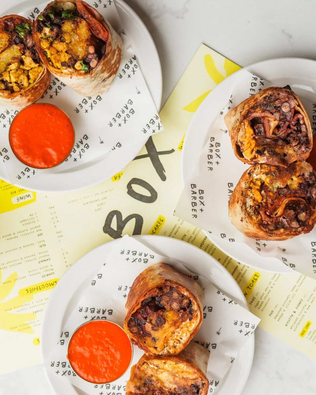 Box & Barber Newquay
Branding. Menu Design. Grease-proof paper
Photos: Connor Clapton