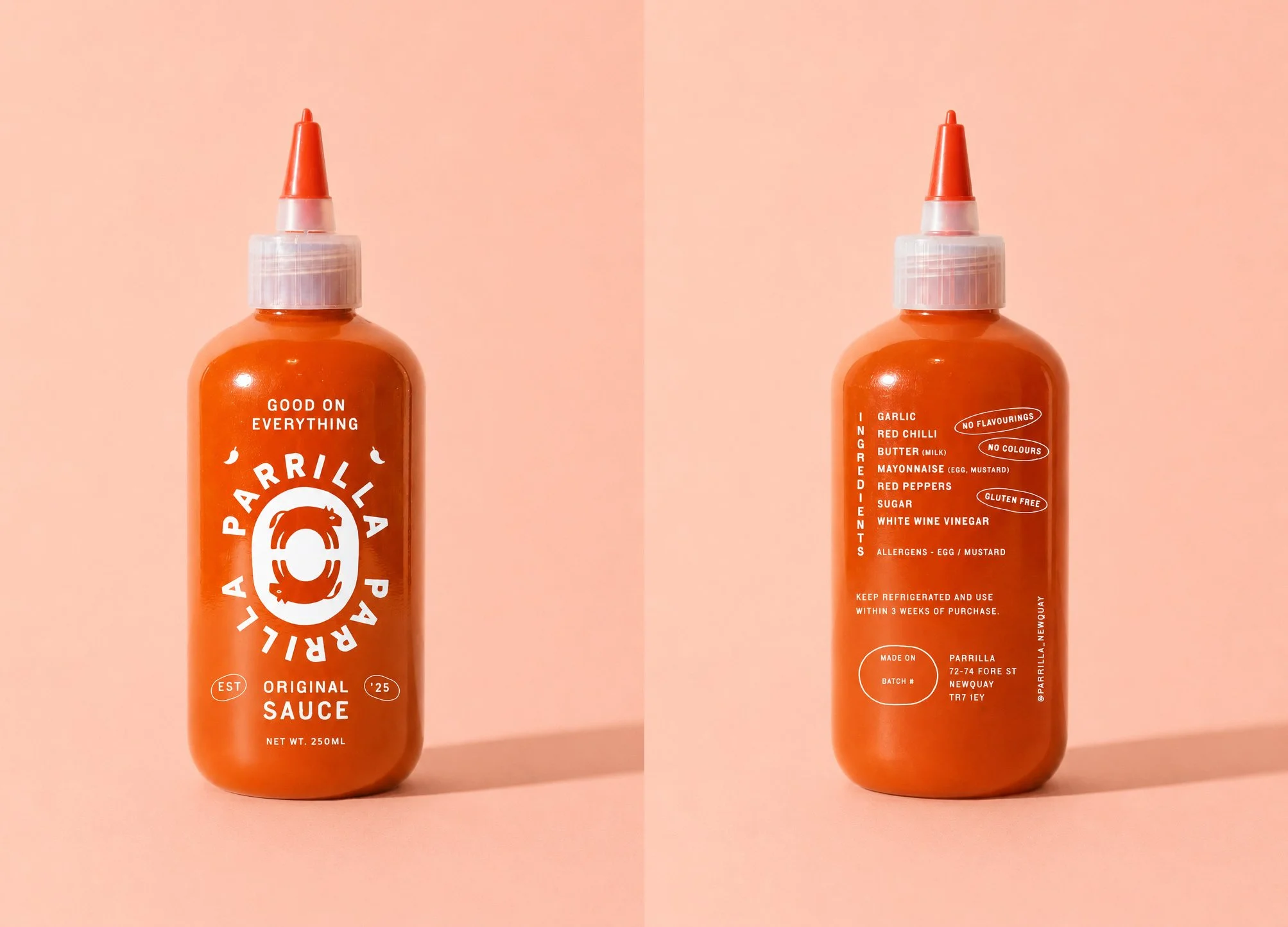 Parrilla Newquay
Branding, Label design
