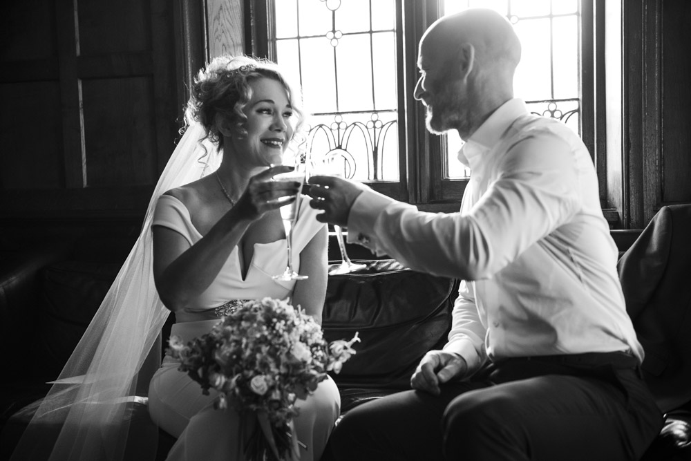 bride and groom toast at boho cornwall.jpg
