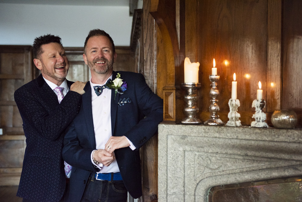 Male same sex wedding cornwall