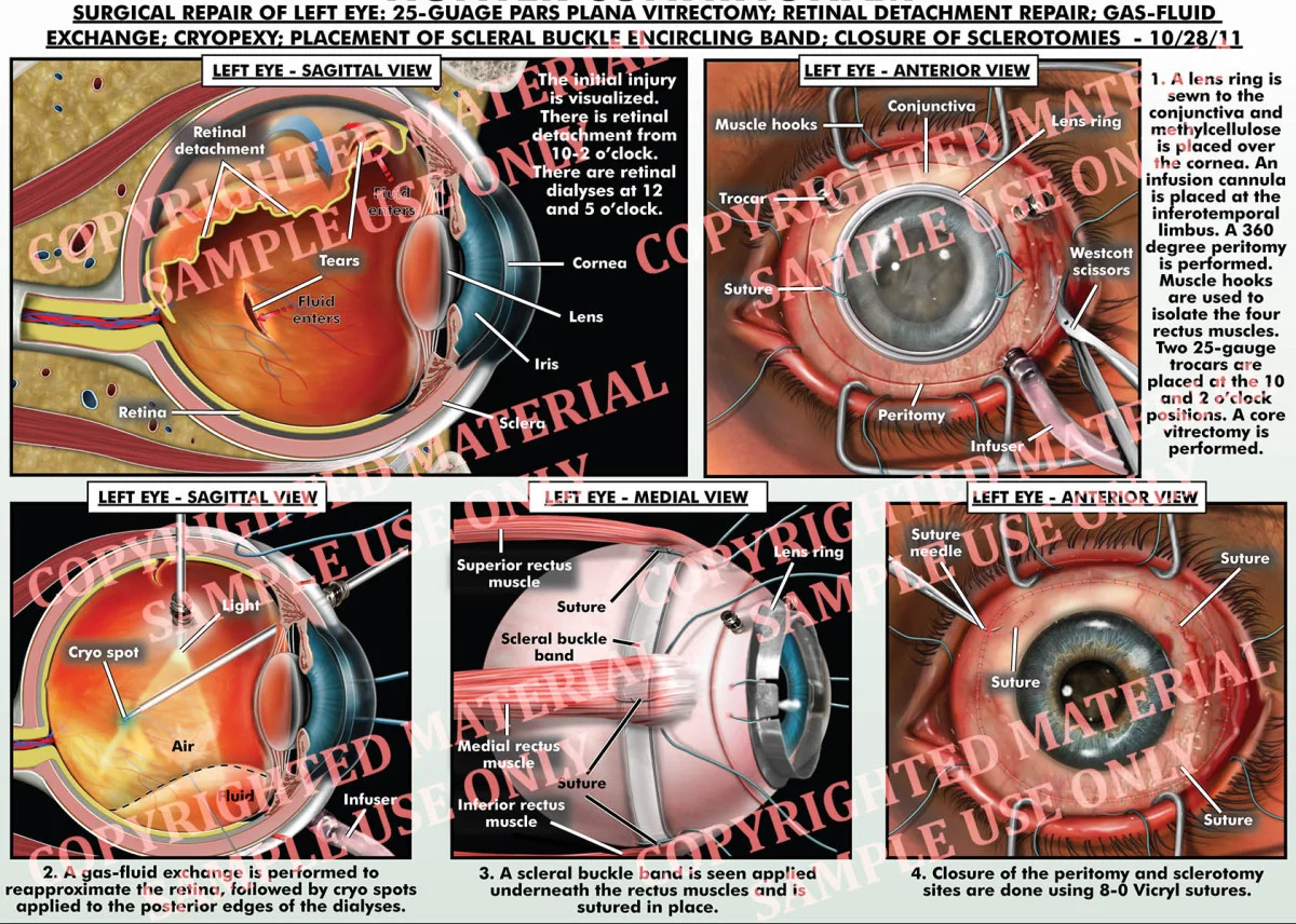 Medical-legal exhibit - Eye anatomy and surgery