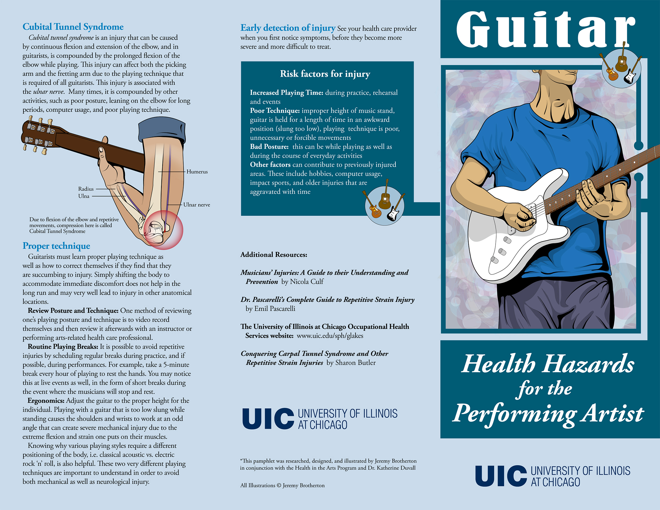Tri-fold pamphlet - musicians injuries