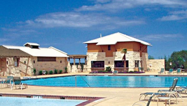 One of 3 pools at the Avery Ranch Main Amenities Center with 4 other pool complexes throughout Avery Ranch.