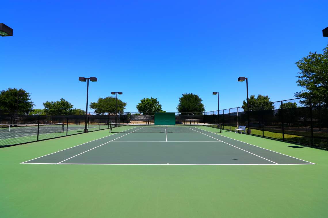 One of five tennis courts within Avery Ranch.