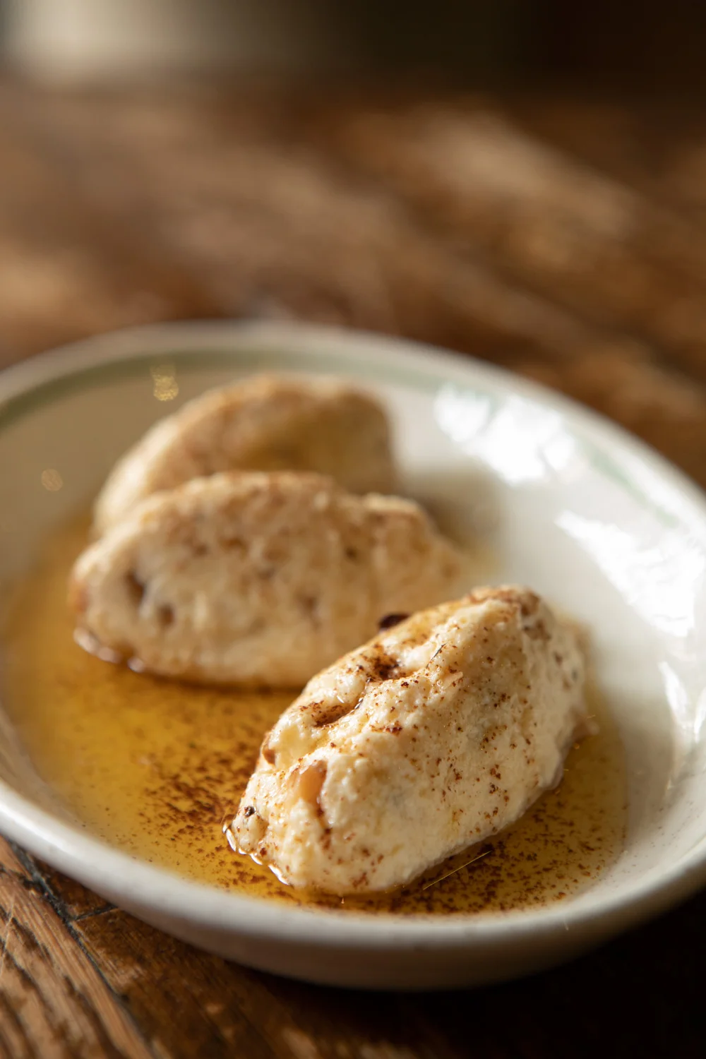 Hazelnut gnudi, brown butter