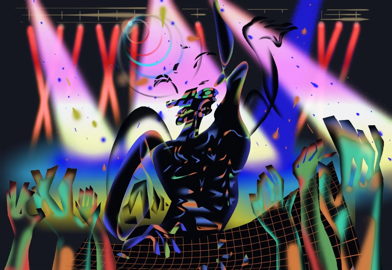 New Yorker night life \ the event is covering life and death x sónar at avant gardner