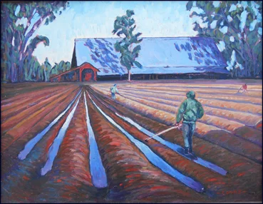 Farming in all weathers 18"x24" oil ............................$1100