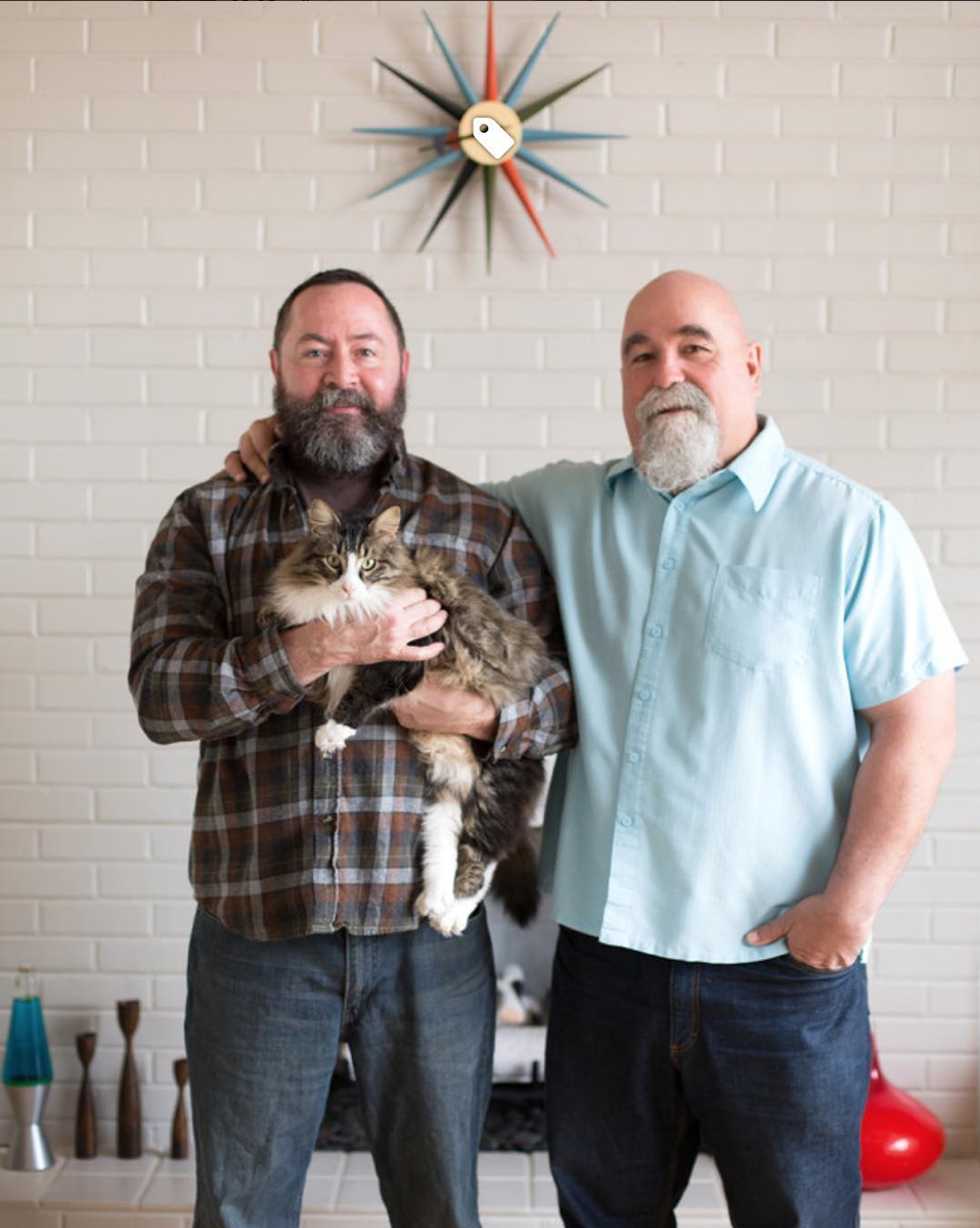 Owners Matt & Rick. And Oslo the cat.