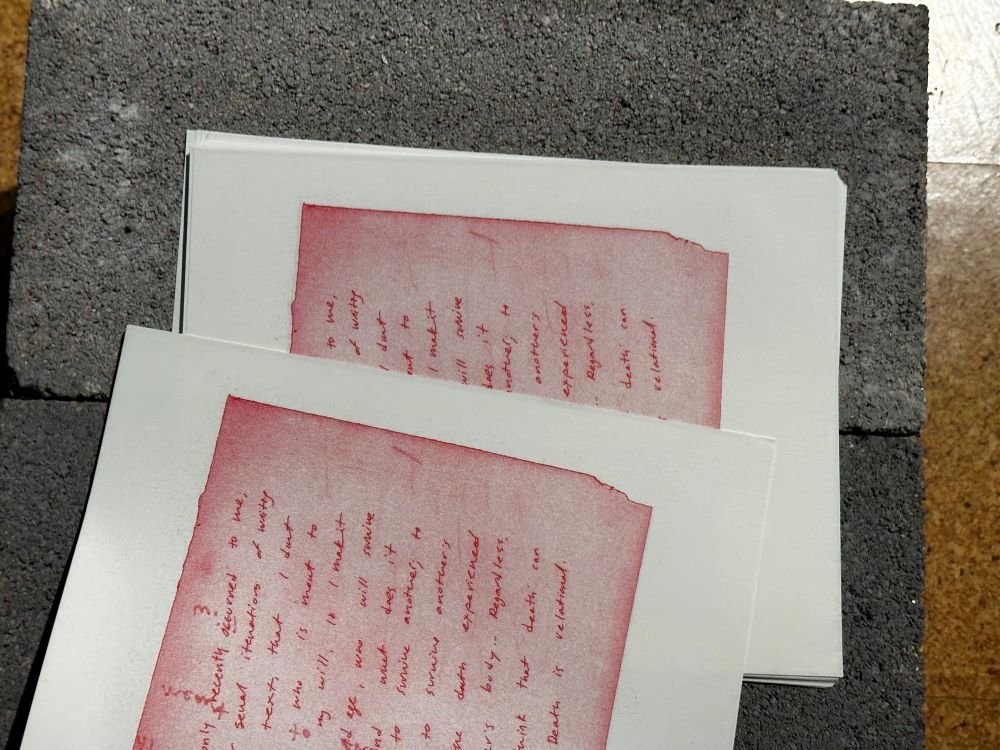 Kimi Hanauer, You, Stranger, Let Me Make You My Kin: the Terms of my Death, in Perpetuity, 2023