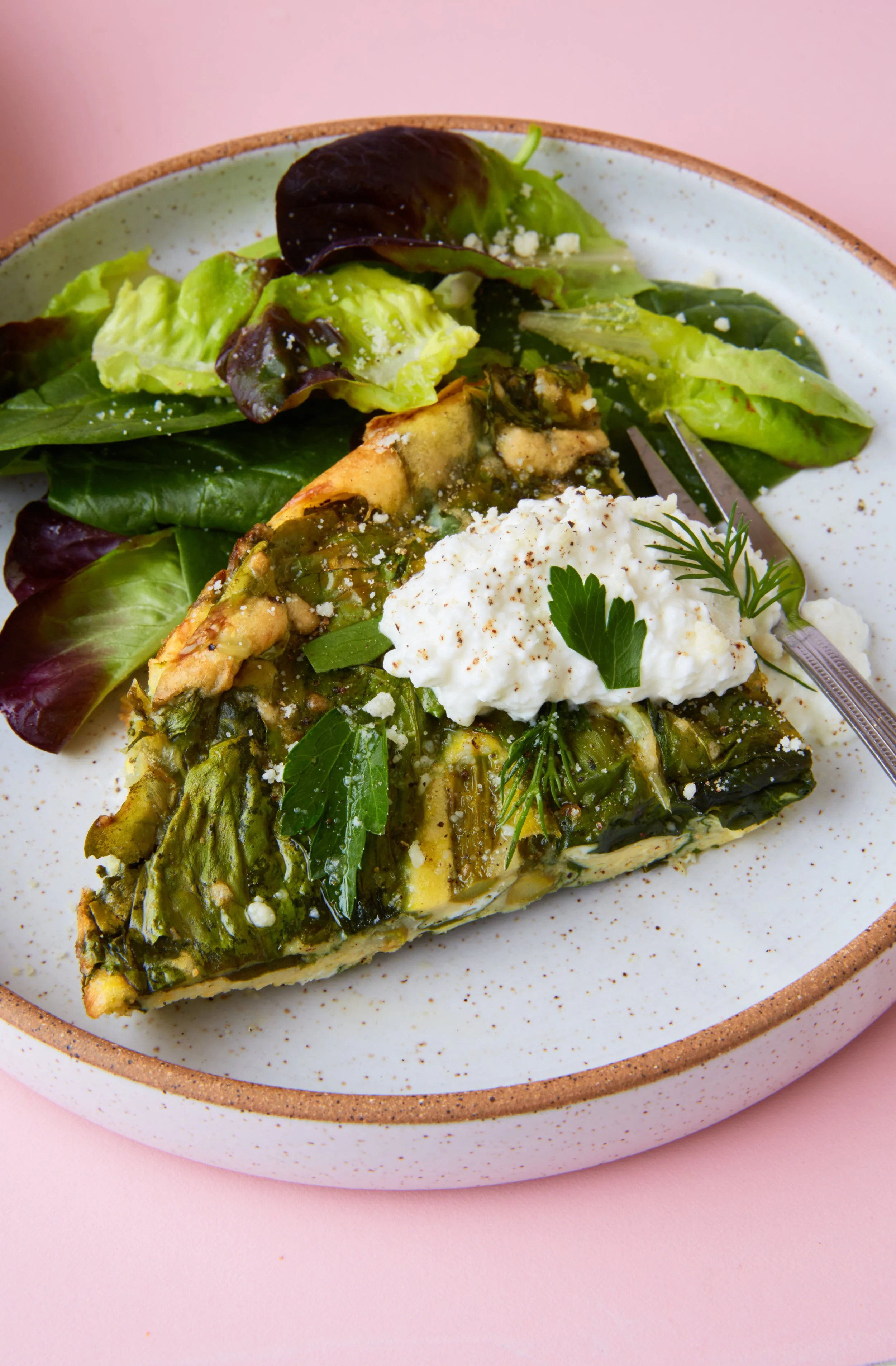 spring cottage cheese frittata — good culture