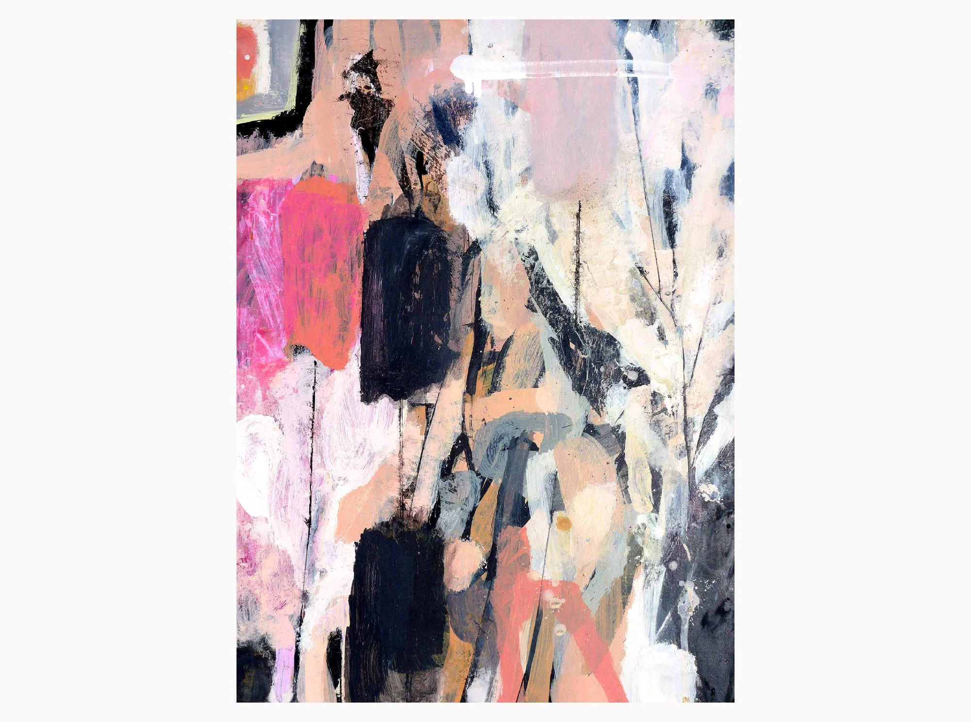 Banksia study 2 , 2017, acrylic, aerosol, plywood, 30 x 40 cm