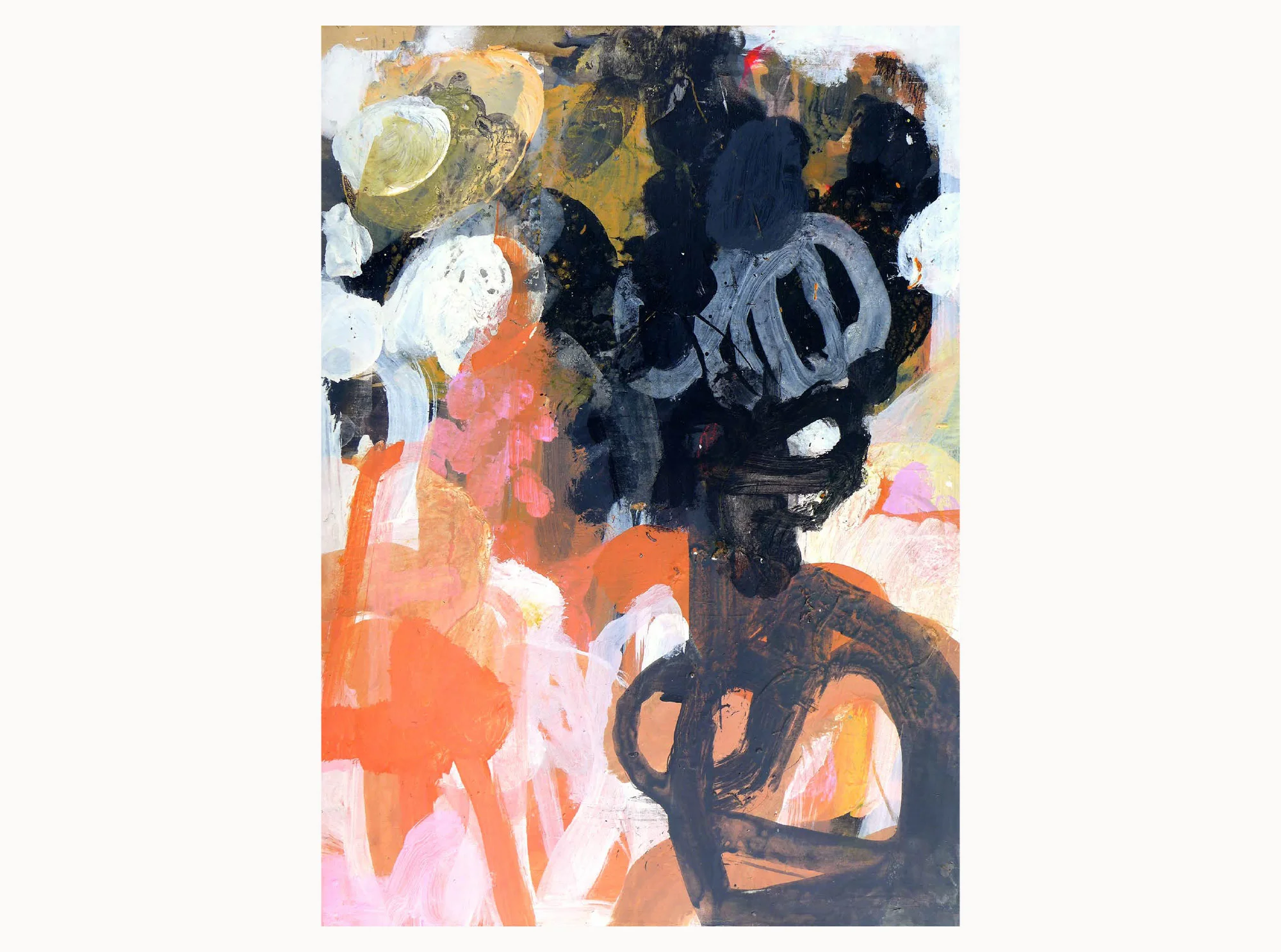 Landscape 1 , 2017, acrylic, aerosol, plywood, 30 x 40 cm