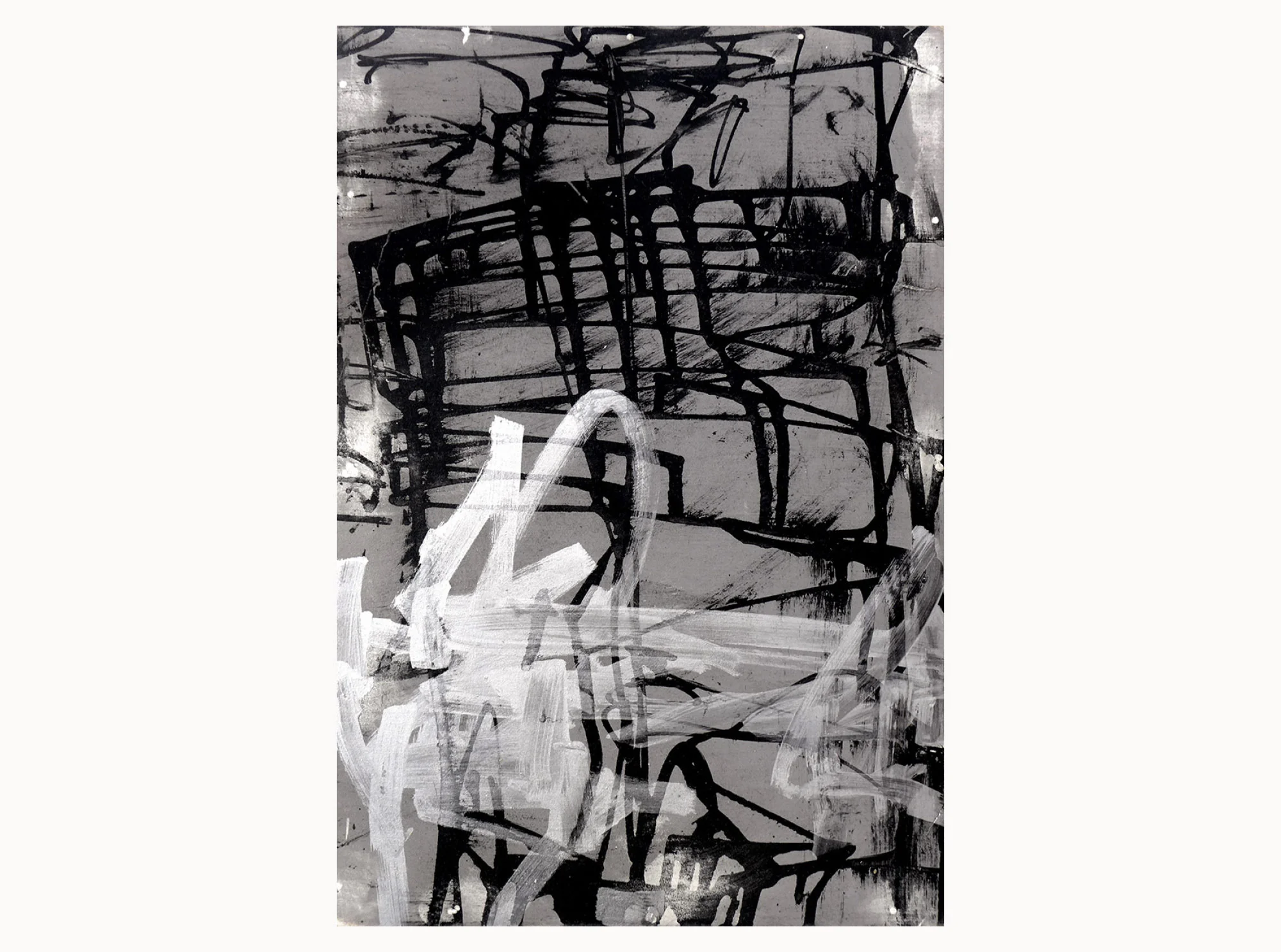 Mark Making , 2015, acrylic, ink, plywood, 30 x 40 cm