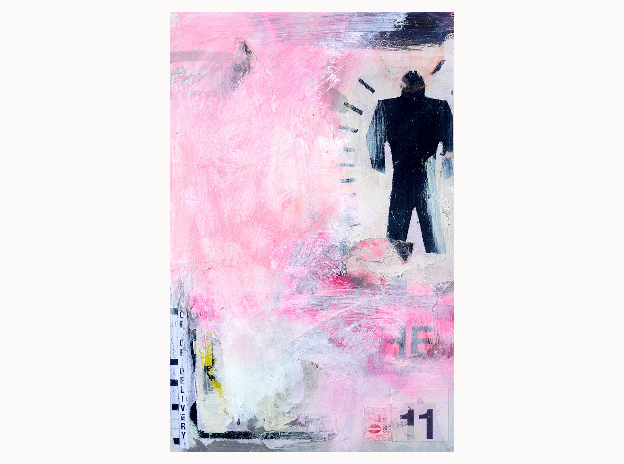 Light stain 2 , 2015, acrylic, ink, plywood, 30 x 40 cm