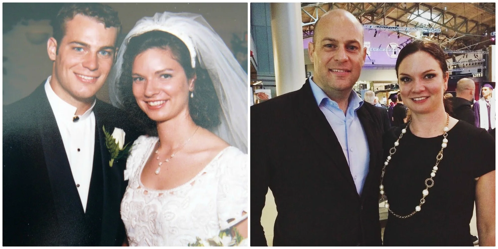 21 years ago and today. I thank God each day for the blessing of this marriage. It's a wonderful thing to be married to your best friend.