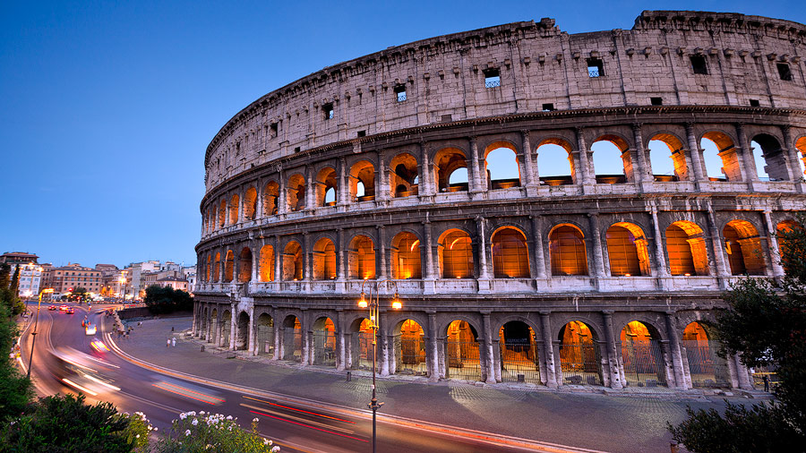 The Colosseum in Rome, Italy