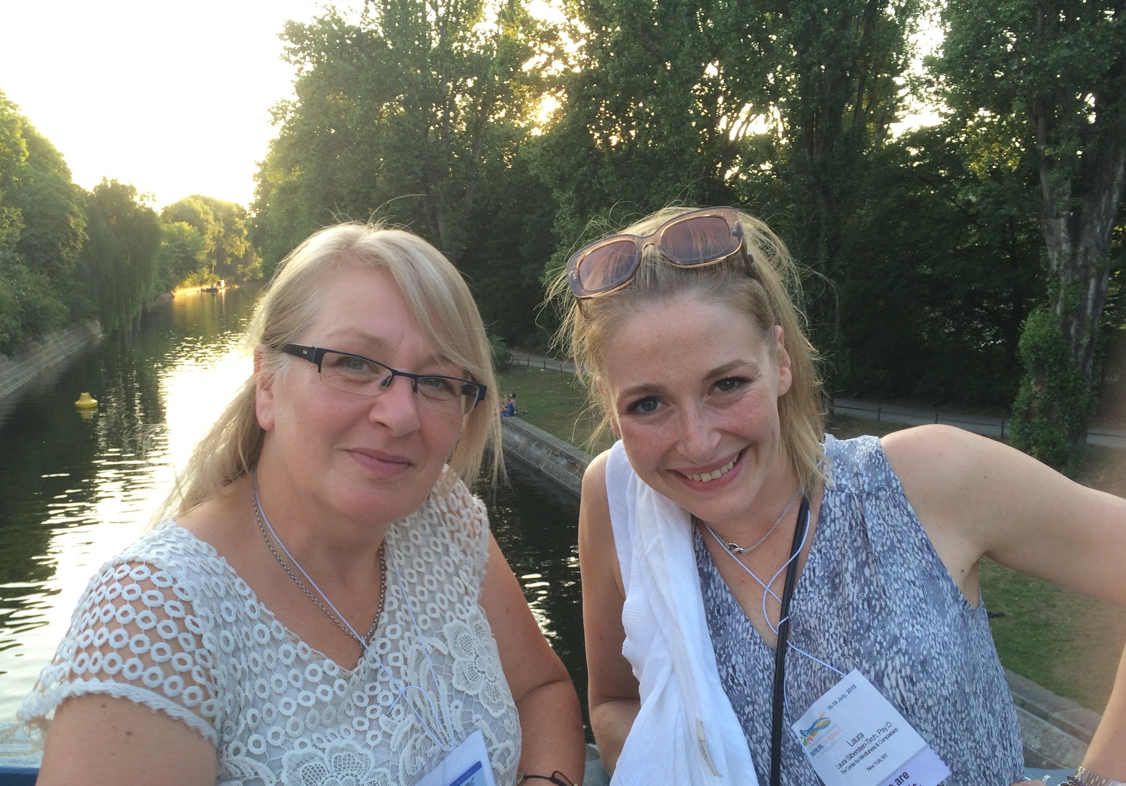 Dr. Silberstein with our friend, ACT expert trainer, Dr. Louise Hayes at the Berlin ACBS conference, 2015