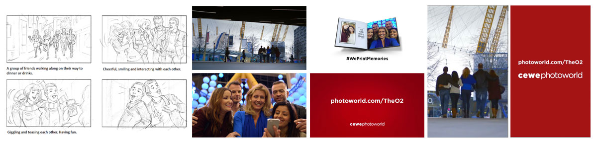 Producer 'Photoworld Memories' Digital OOH for The O2 Client: CEWE Agency: Distilled