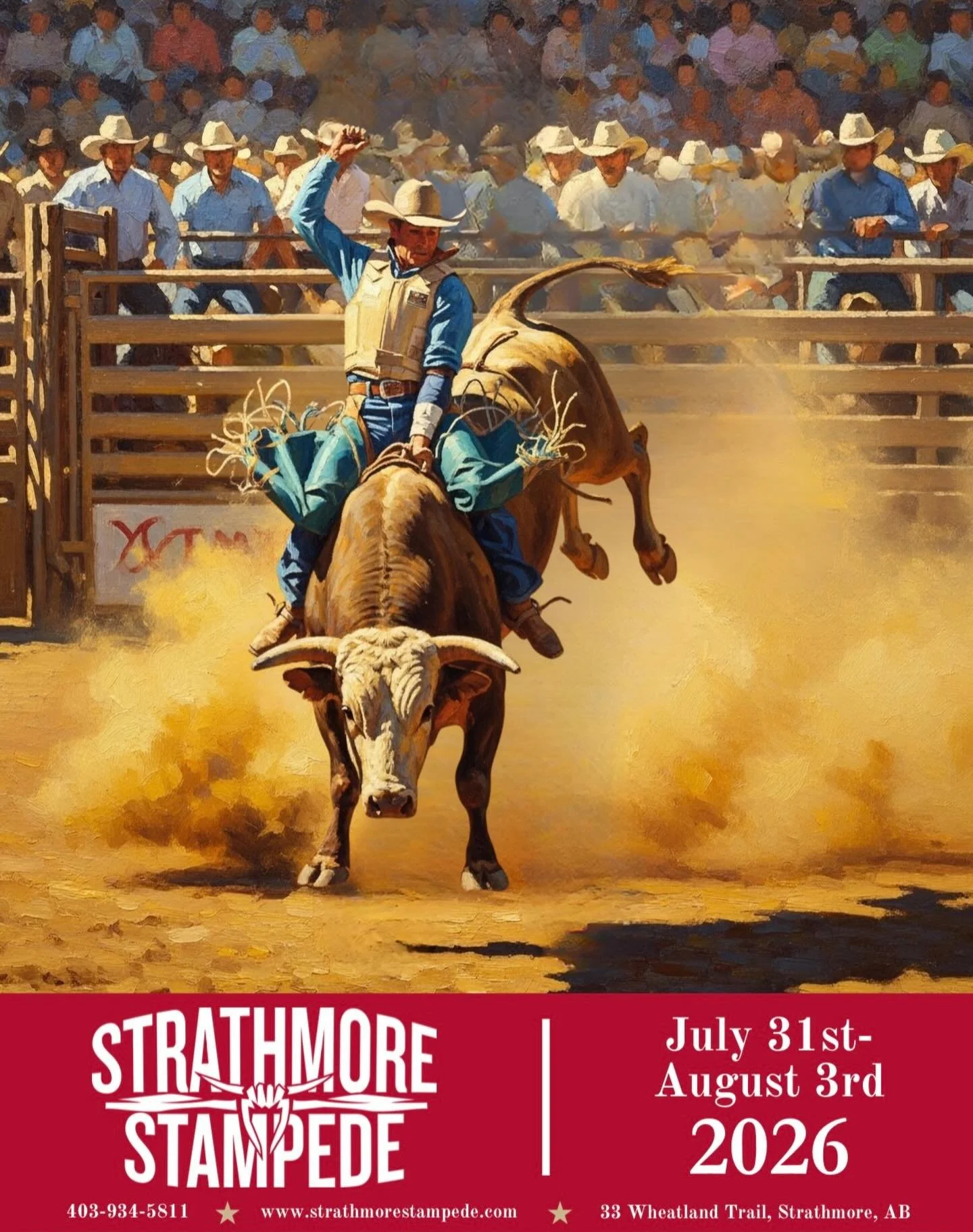🎉FINAL DAY of our 12 Days of Giveaways!🎉

We&rsquo;re wrapping things up with a HUGE surprise! We are thrilled to officially reveal our 2026 Strathmore Stampede poster!🤠🐴

But that&rsquo;s not all&hellip;2026 Strathmore Stampede tickets go on SAL