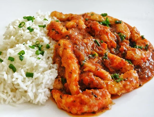 Vegan Shrimp Creole! In celebration of World Vegan Day we are now showcasing the savory side of plant-based excellence! Contact info in bio 👩🏾🍳#vegan #plantbased #shrimpcreole #meatless #vegandinner #veganchef #whatveganseat #vegansofig #veganfoodshare #veganlosangeles #losangeles #socal #kembaskitchen #rice #veganshrimp
