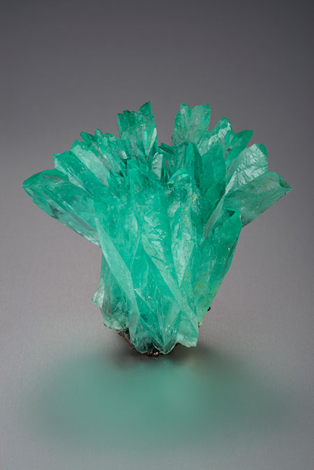 The Inca King. Phosphophyllite from Potosí, Bolivia, 57 mm tall, 60 mm wide. (Photo: Robert Weldon)
