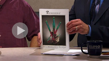 Highlighted in the Conversation is the June 7 auction of Gerhard Wagner's impressive collection of tourmaline, an example of which, from Pederneira, Minas Gerais, Brazil, is cover star of The Mineralogical Record , above (the Jan–Feb 2015 edition, now out of print).